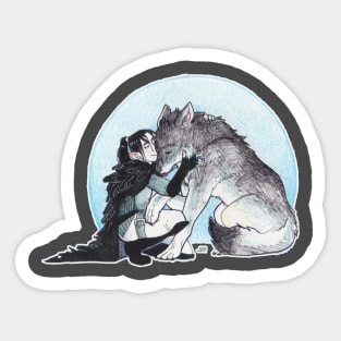 Her Champion and his companion Sticker